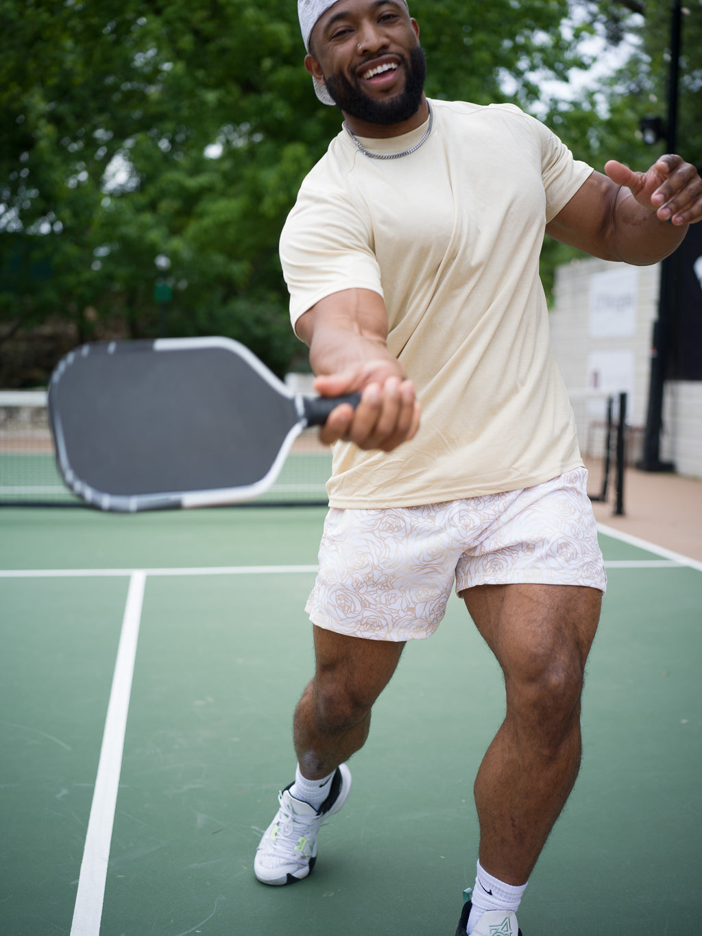 Gold Rose Pickleball Shorts