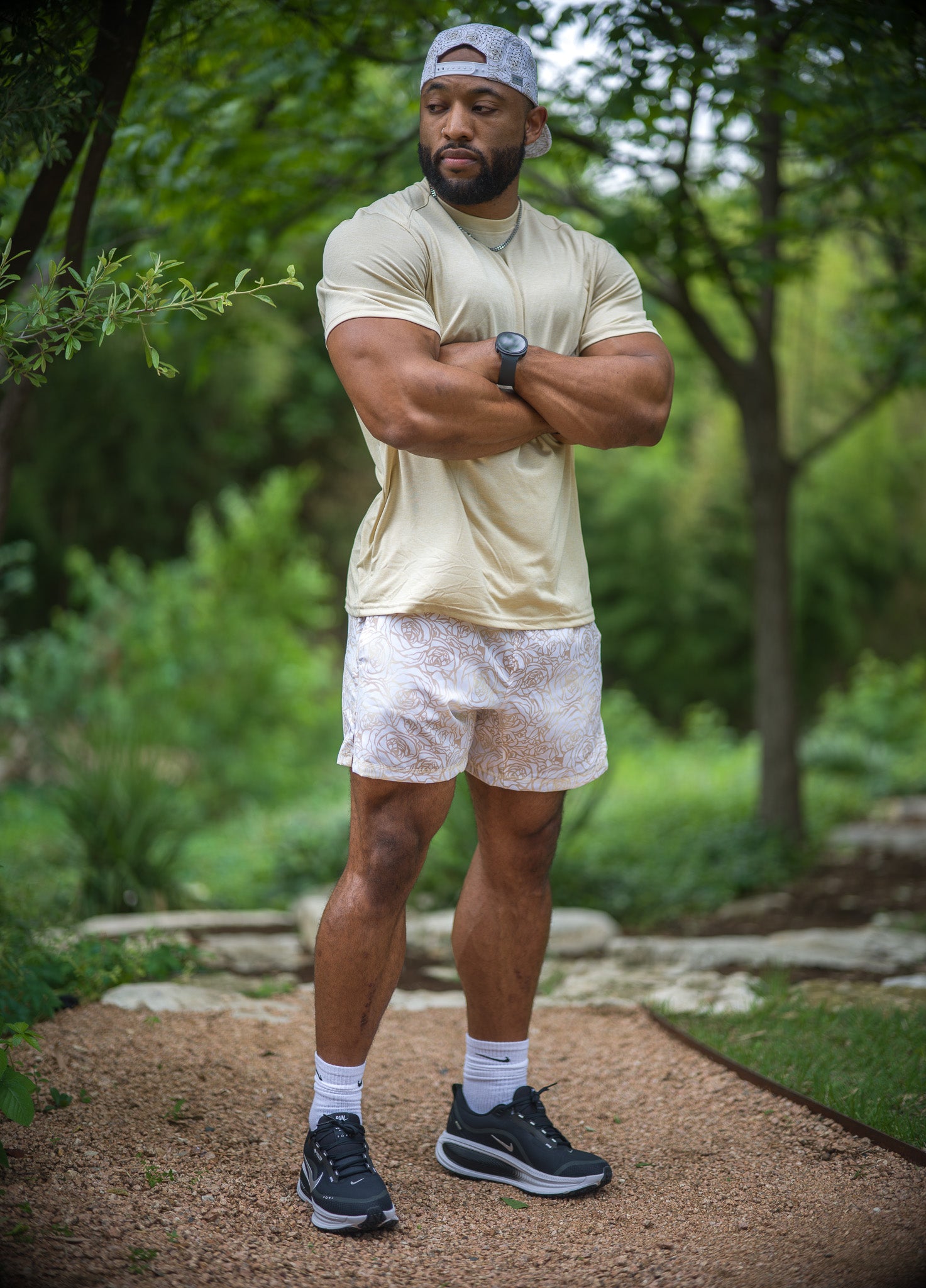 Gold Rose Pickleball Shorts