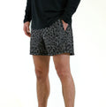 Black Leopard Shorts
